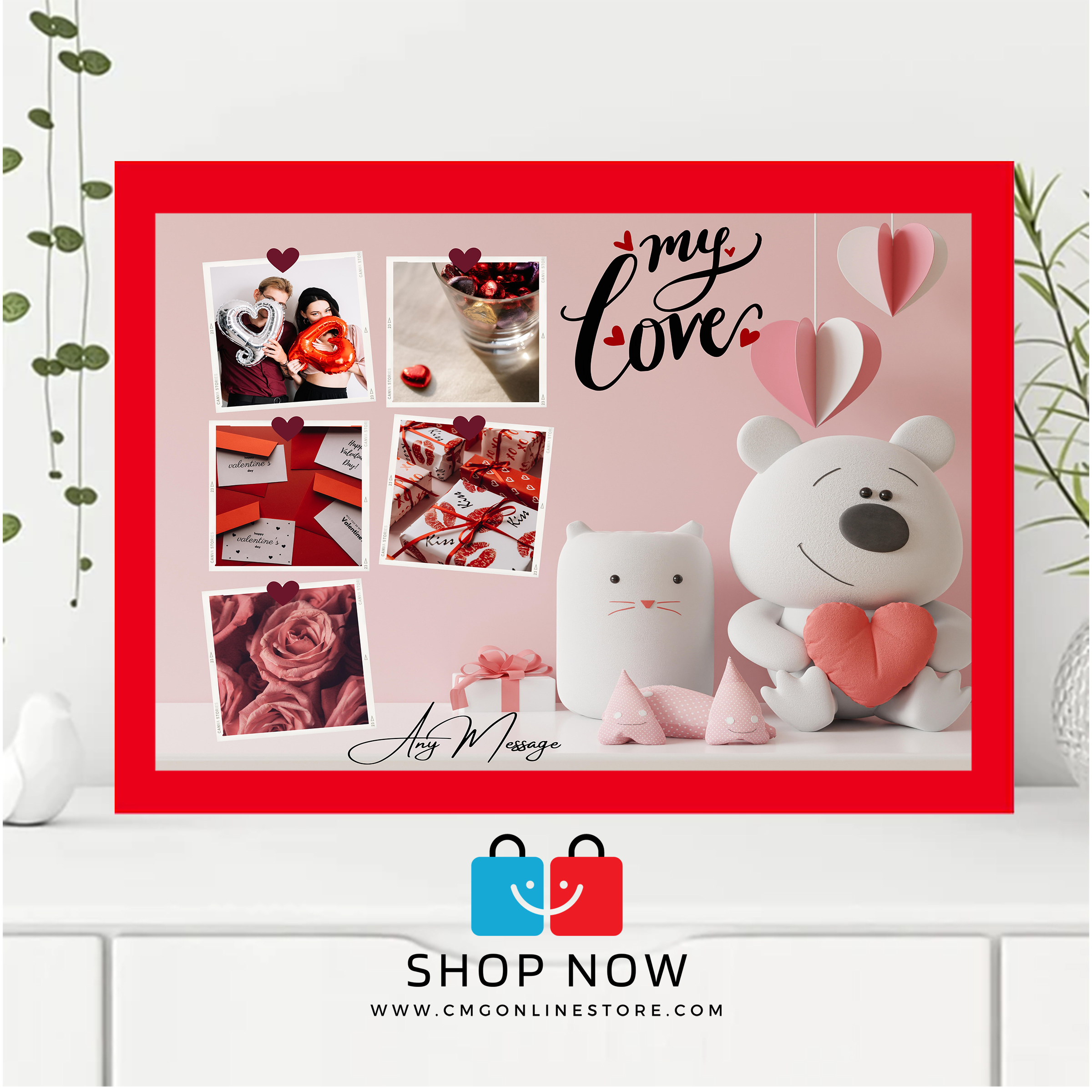 My Love Photo Frame(valentine's day or Anniversary date) – CMG – 33*24 in  cms, A4 size – Gifting Store