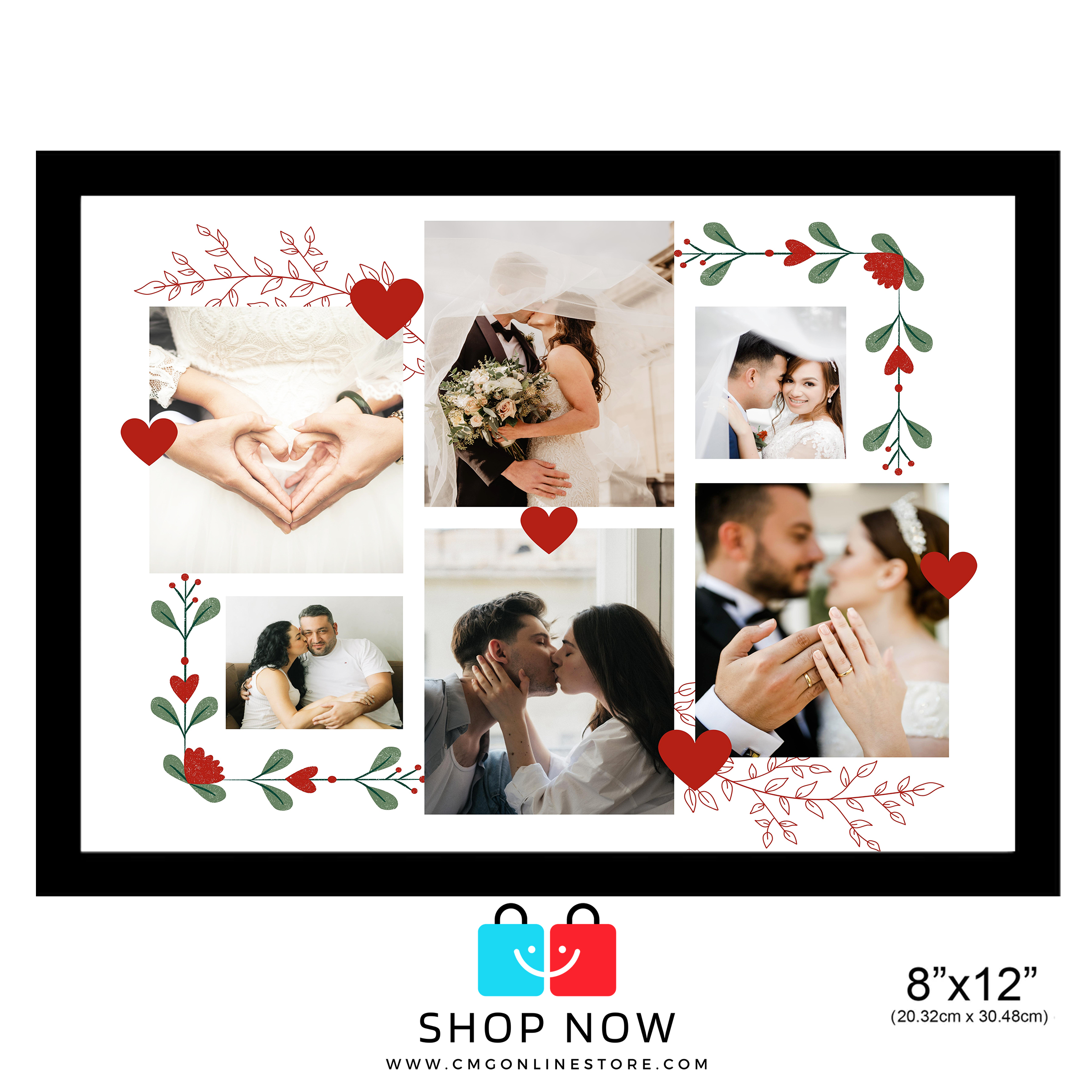 Couple Photo Frame(Rose Theme for Birthday or Anniversary) – CMG
